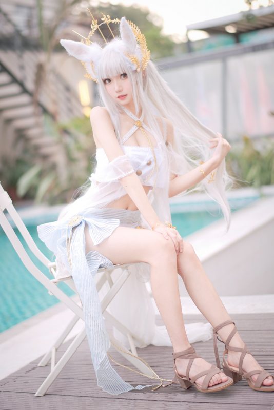 Coser@花柒Hana Vol.006 白金cos泳装-六月图吧