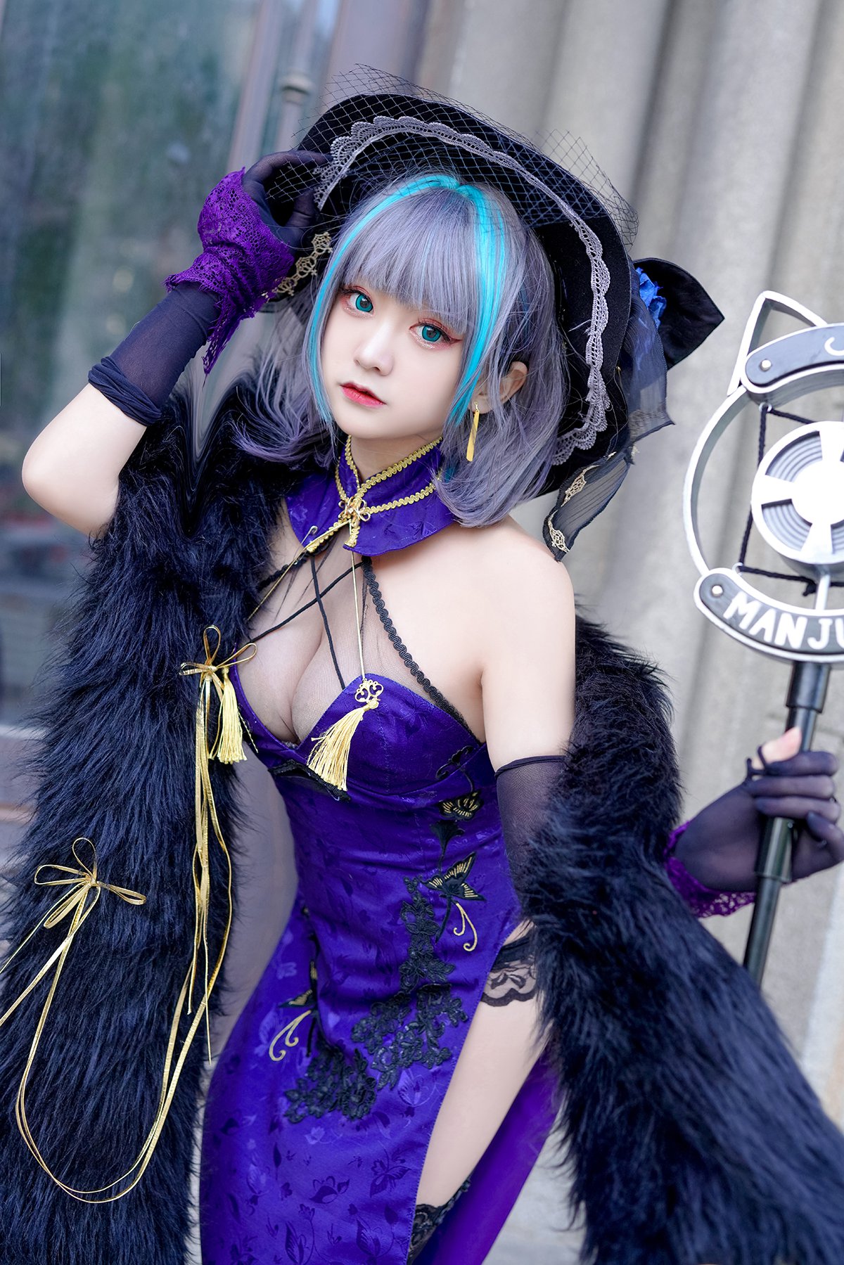 Coser@恩田直幸 vol.005 柴郡旗袍-六月图吧