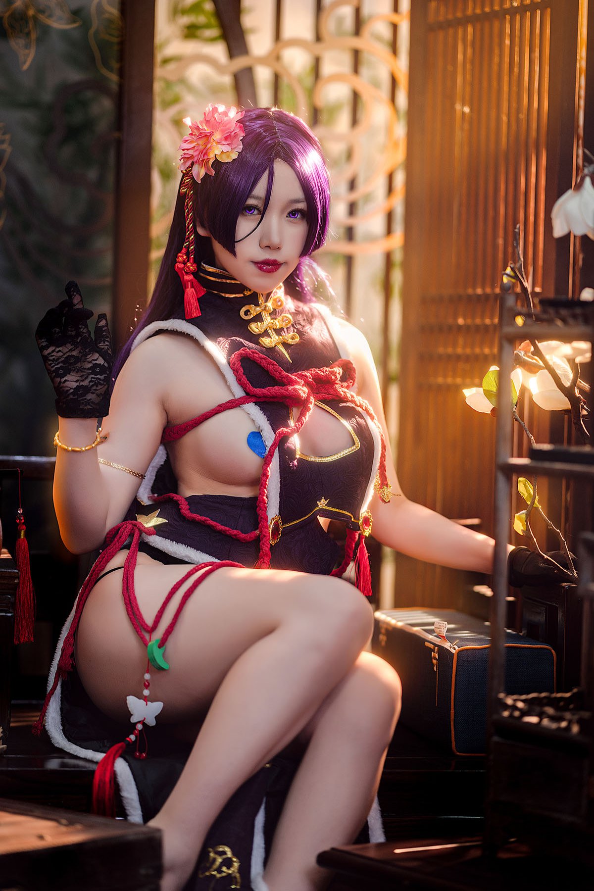 Coser@一北亦北 Vol.017 奶光新春旗袍-六月图吧