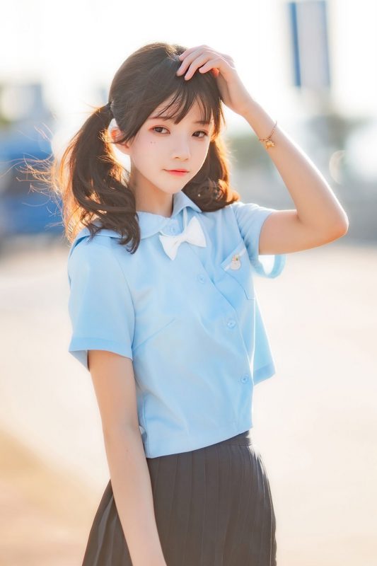 Coser@桜桃喵 Vol.117 蔚蓝-六月图吧