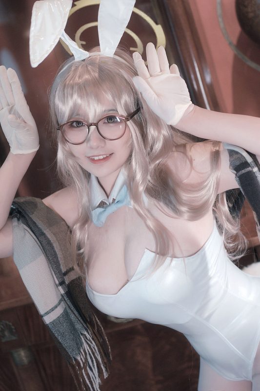Coser@阿半今天很开心 – 蔚蓝档案 室笠茜 兔女郎-六月图吧