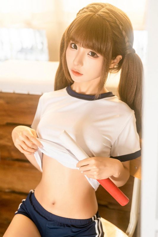 Coser@蠢沫沫 – 体操室 Part2-六月图吧