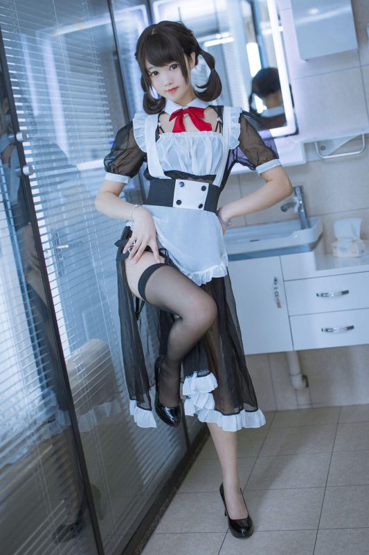 Coser@羽天shine – 黑色女仆-六月图吧
