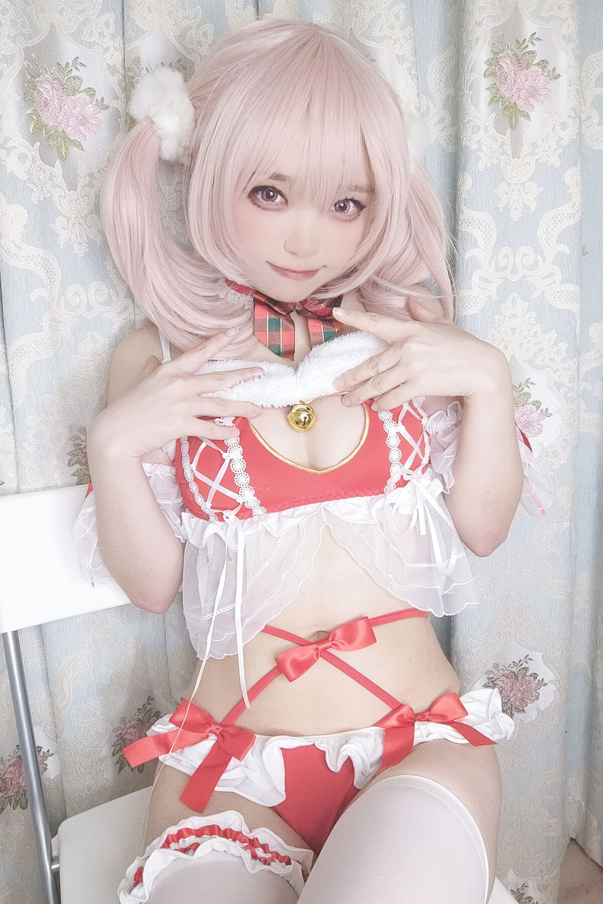 Coser@神沢永莉 – 平安夜红色分体式 Part1-六月图吧