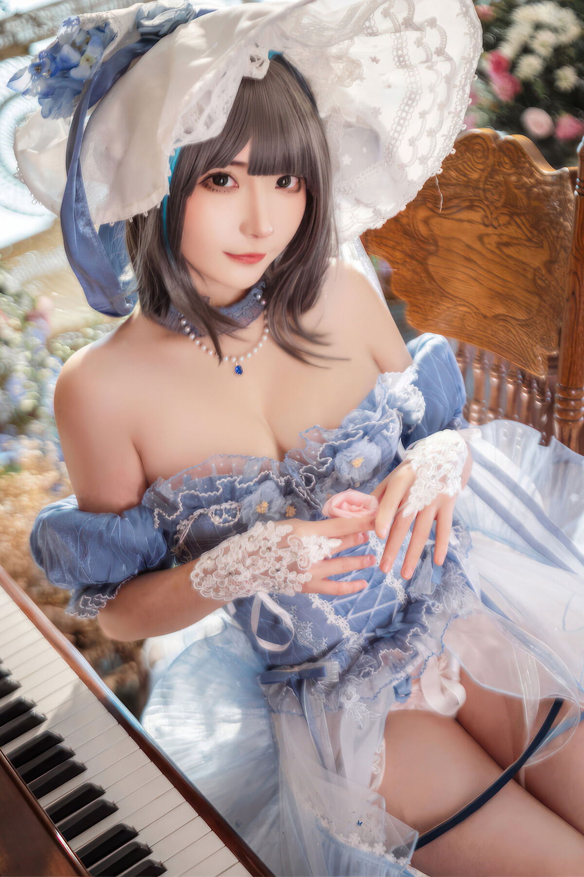 Coser@是三不是世w – 柴郡猫猫弹琴-六月图吧