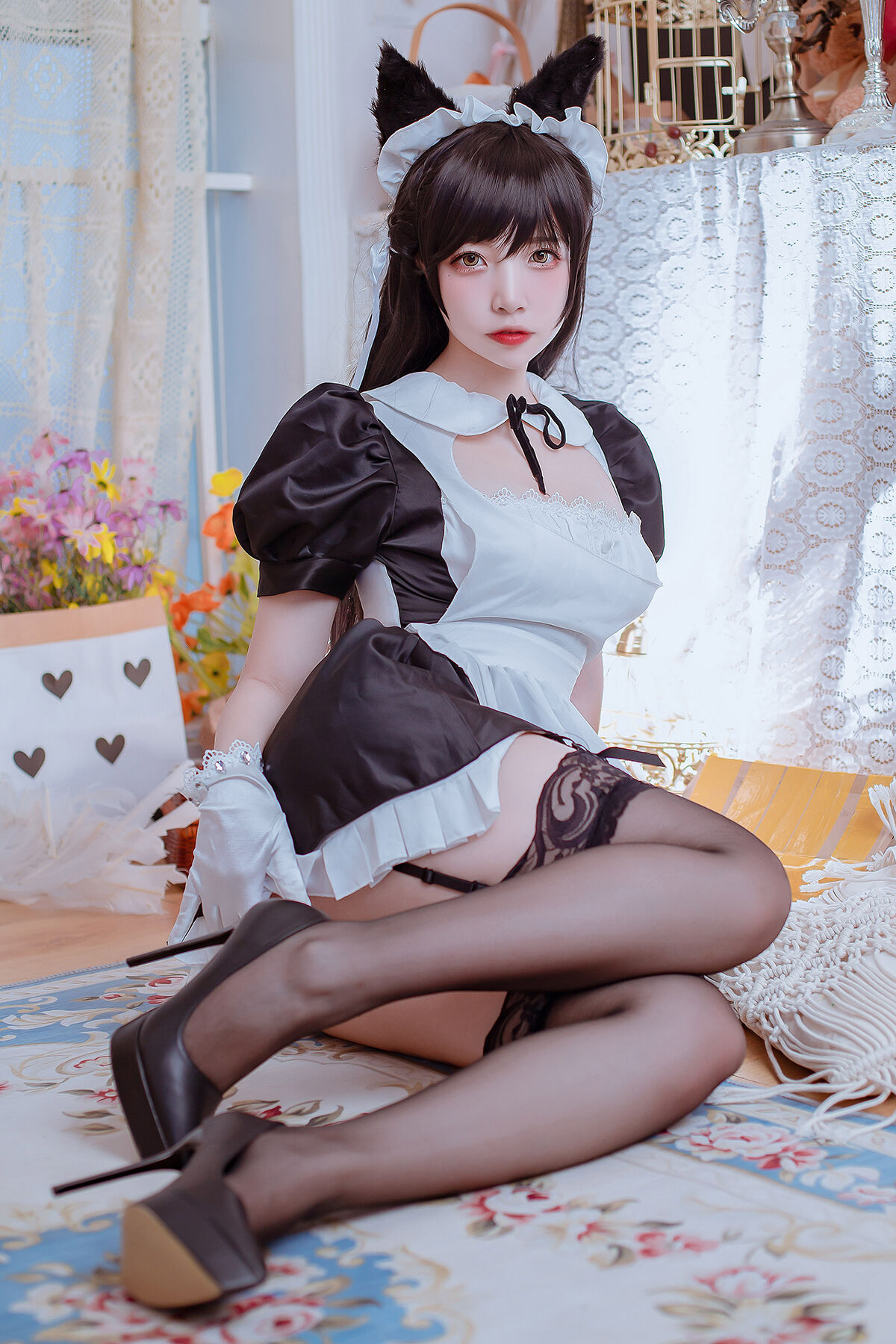 Coser@二佐 兔玩映画 – 獒犬兔女郎-六月图吧