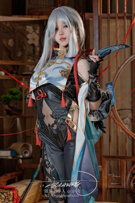 Coser@咬人小小兔 Yaokoututu – Shenhe-六月图吧