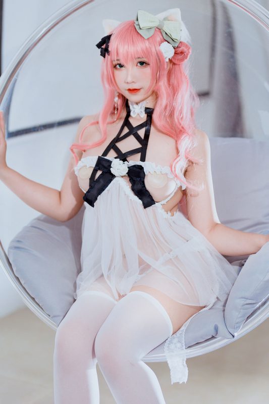 Coser@九曲Jean – 粉发妹妹 正片 自拍-六月图吧