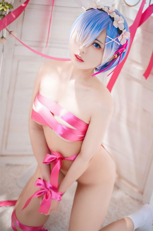 Coser@虎森森 – 蕾姆丝带-六月图吧