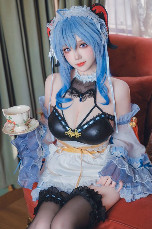 Coser@雪晴Astra – 甘雨女仆-六月图吧