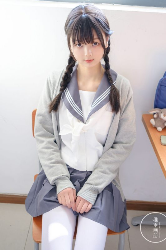 Coser@稚乖画册 – 晴空 赤西夜夜 80D白丝-六月图吧