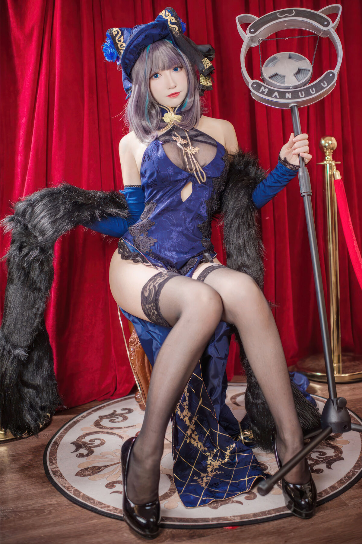 Coser@衣衣 – 碧蓝航线 柴郡旗袍-六月图吧