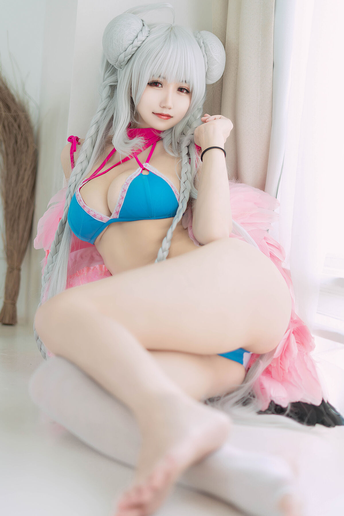 Coser@小仓千代w – 可畏泳装-六月图吧