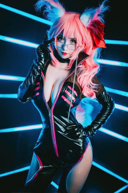 Coser@Rioko凉凉子 – Tamamo Mae Secretary Kitsune 玉藻前 秘书狐-六月图吧