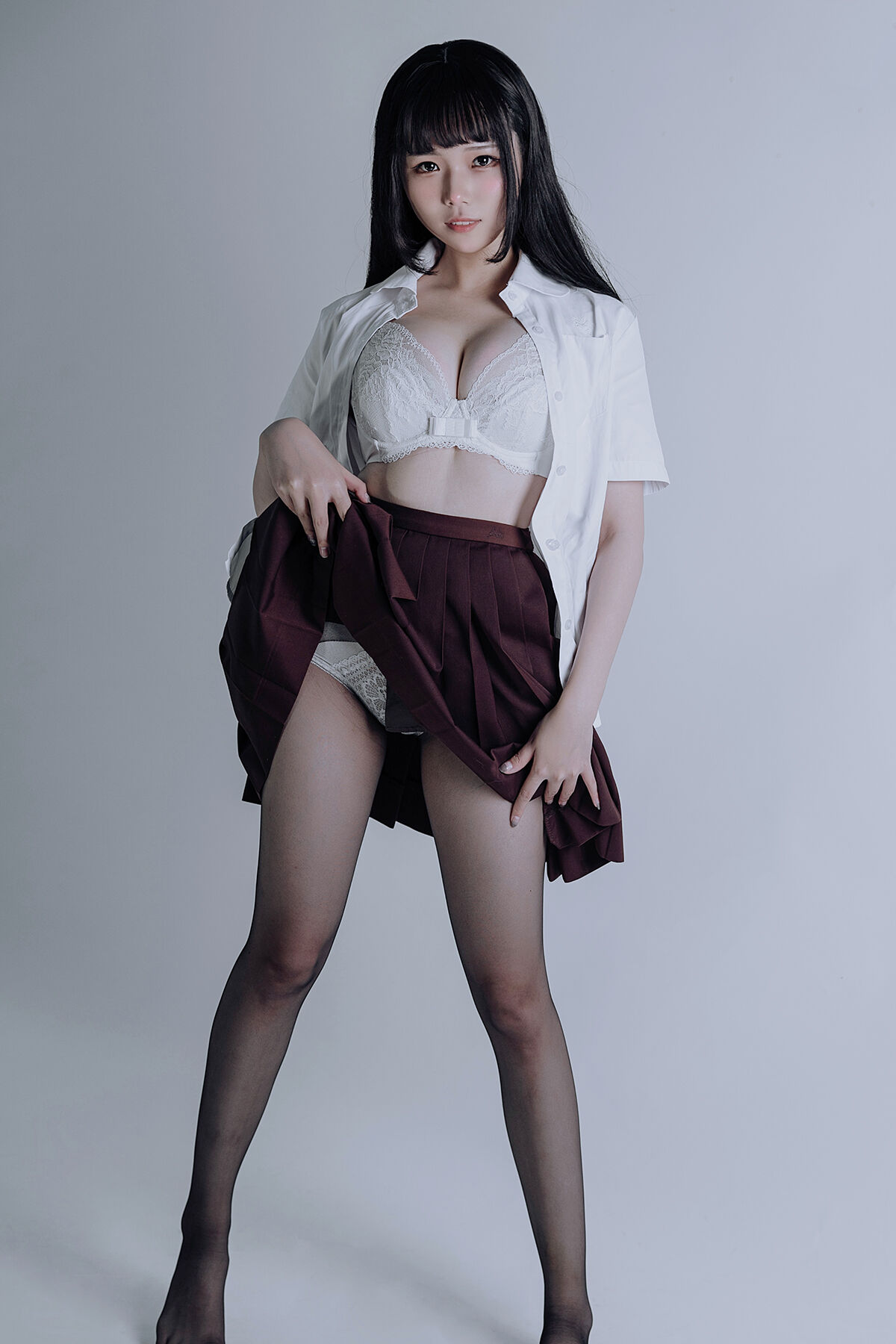 Coser@七月喵子 qiyuemiaozi No.044 jk黑丝-六月图吧