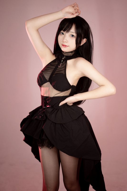 Coser@花铃 – 黑丝燕尾礼服-六月图吧