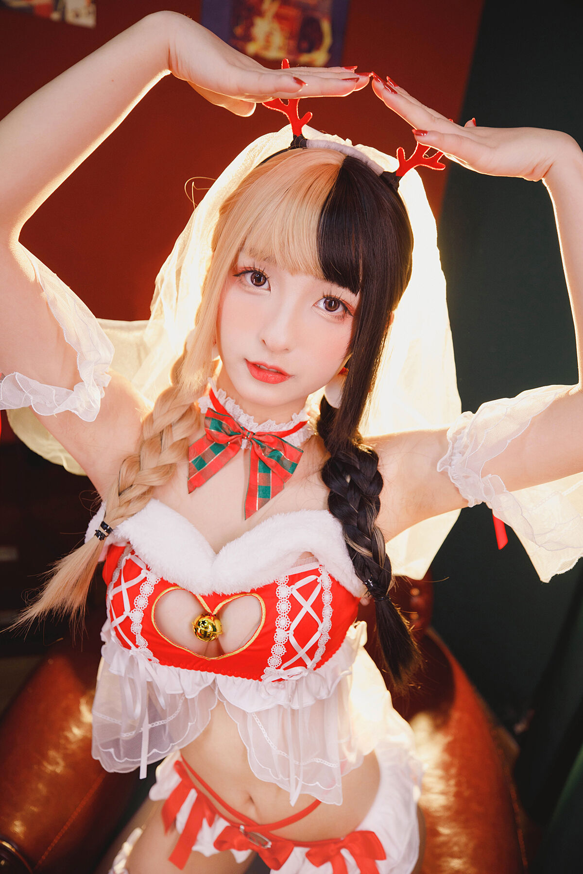 Coser@神楽坂真冬 Vol.074 绝对企画-圣诞小鹿 鹿の恩返し Part3-六月图吧
