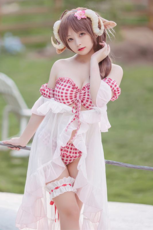 Coser@花铃 – 小羊夏卉-六月图吧