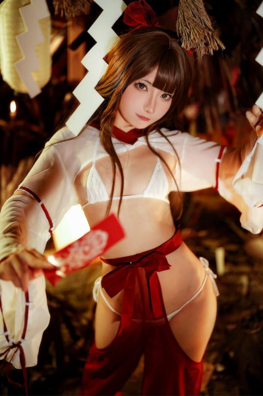 Coser@是三不是世w No.027 祈福巫女-六月图吧