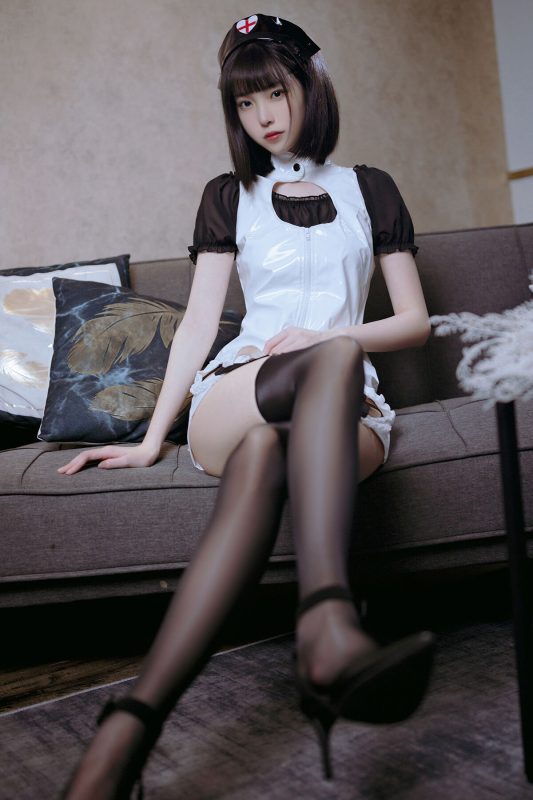 Coser@许岚lan – 黑丝护士-六月图吧
