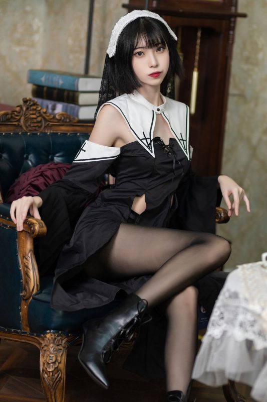 Coser@许岚lan – 暗黑修女-六月图吧