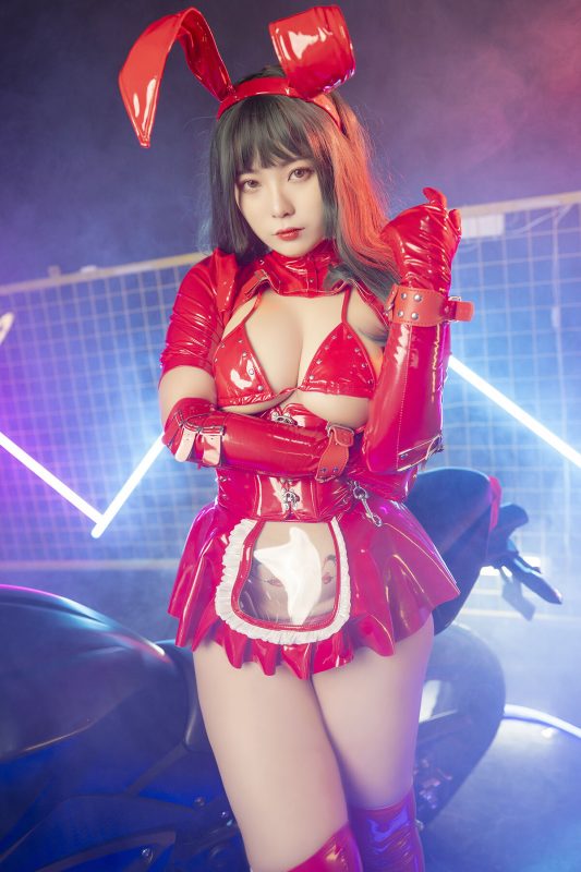 Coser@珟_珏Dita – 暗黑兔女郎-六月图吧