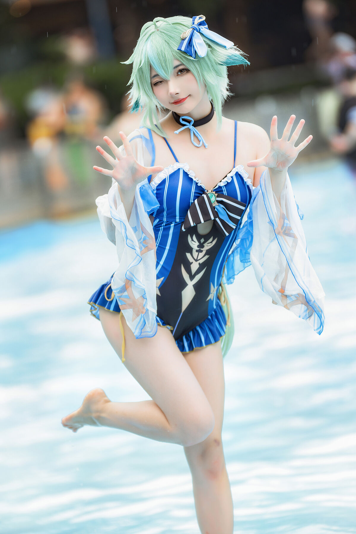 Coser@是三不是世w – 砂糖泳装-六月图吧