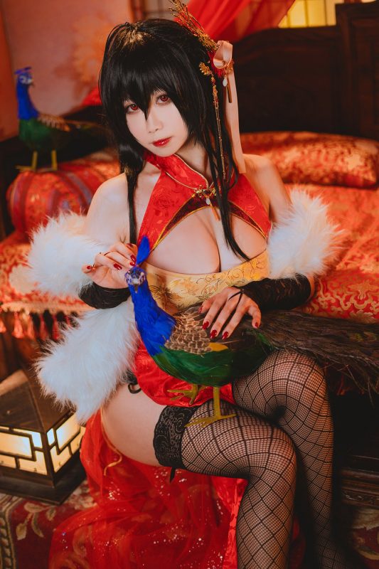 Coser@贞子蜜桃 – 大凤旗袍-六月图吧