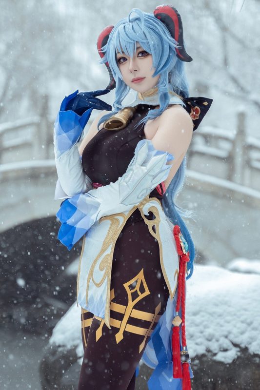 Coser@虎森森 – 原神 甘雨 雪景-六月图吧