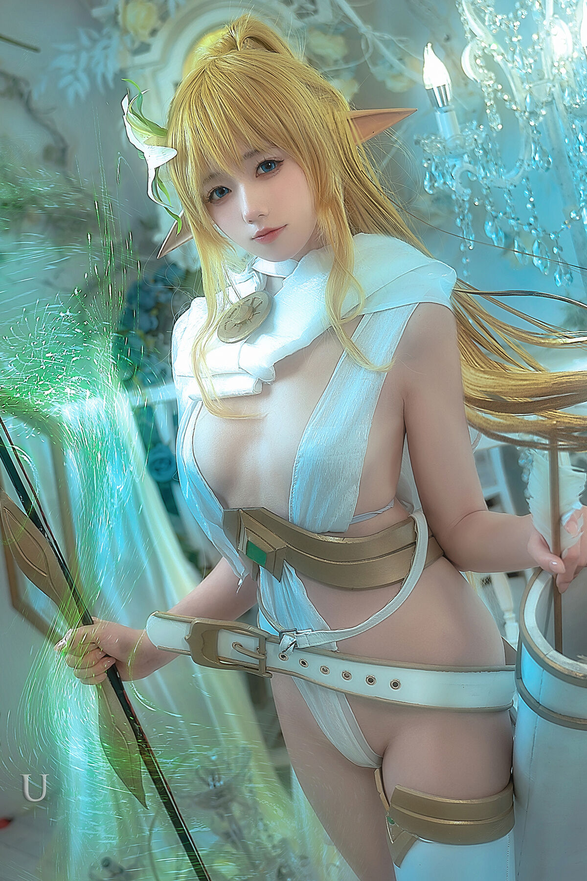 Coser@黏黏团子兔 – 精灵弓箭手广寒宫-六月图吧