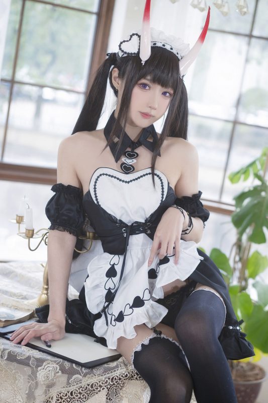 Coser@阿包也是兔娘 – 能代女仆-六月图吧