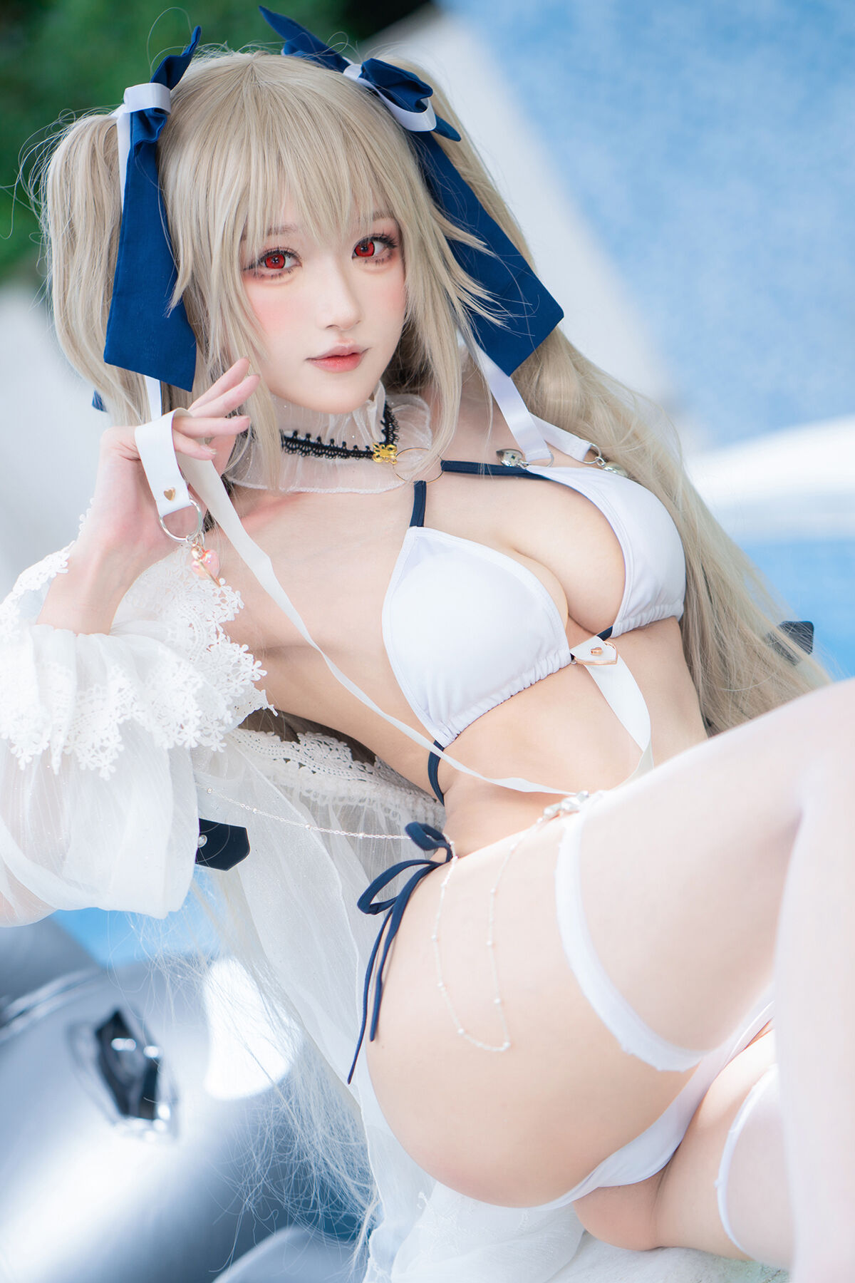 Coser@阿包也是兔娘 – 安克雷奇泳装-六月图吧