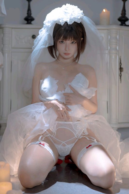Coser@蠢沫沫 chunmomo – 婚纱3 抢先版 Part4-六月图吧