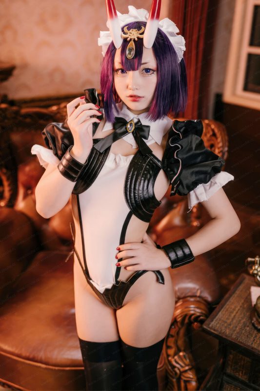 Coser@花铃 – FGO 酒吞童子 女仆 (73P)-六月图吧