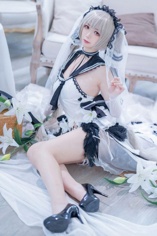 Coser@樱落酱w – 碧蓝航线 可畏 礼服 (21P)-六月图吧