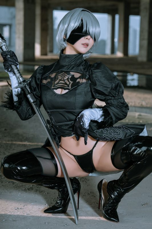 Coser@云溪溪 Yunx1x1 And 奶桃 – 2B本 YoRHa No.2 Type B 下 Part3 (66P)-六月图吧