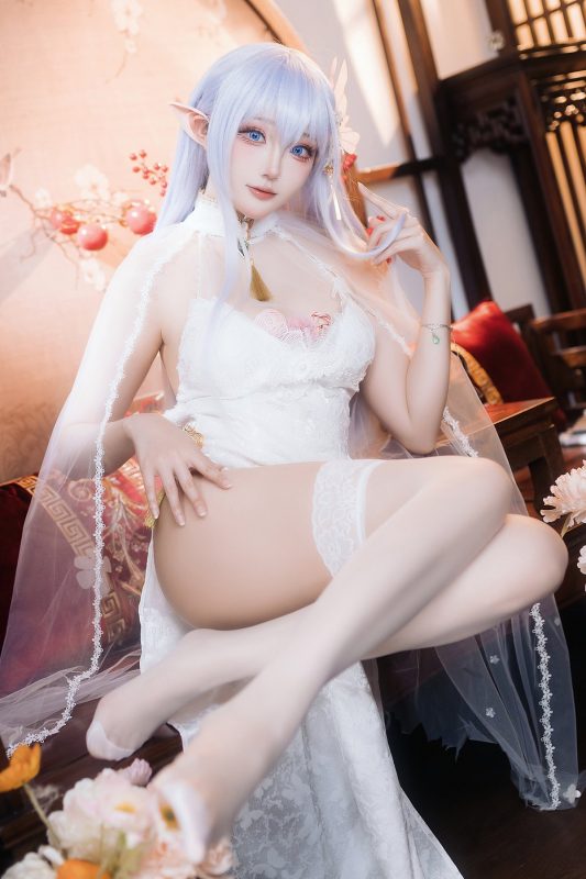 Coser@瓜希酱 – 阿尔比恩旗袍 (20P)-六月图吧
