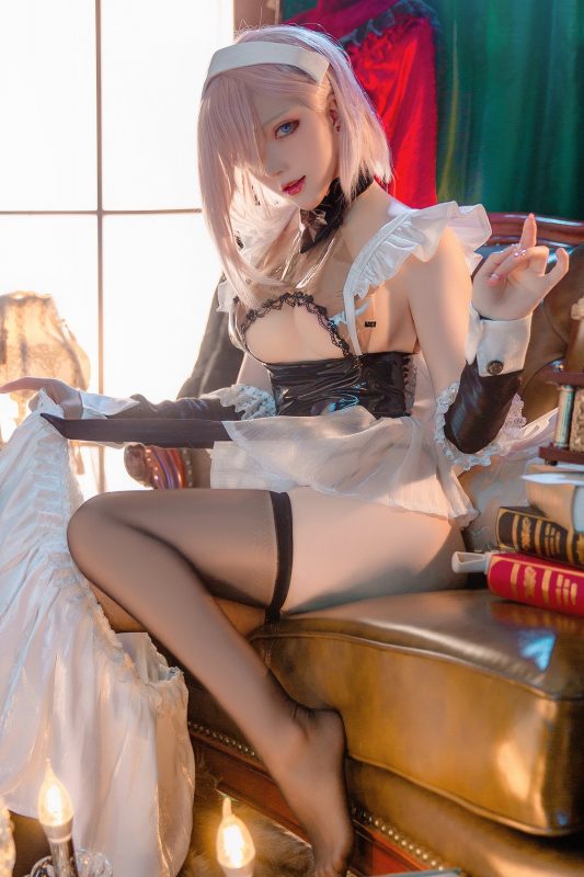 Coser@起司块wii – 宫本武藏女仆 (52P)-六月图吧